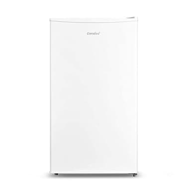 COMFEE' RCD80WH3(E) Frigorifero con Congelatore 80 Liter, Frigo Monoporta, Bassa Rumorosità 39db, Porta Reversibile, Compressore Inverter, Luce LED, Adatto per Casa, Ufficio, Camera, Bianco