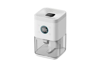 Deumidificatore 1800ML, Deumidificatore Casa Muffa, Desumidificatore silenzioso con timer, filtro e disiumidificazione intelligente, purificatore dell'aria-Bianco