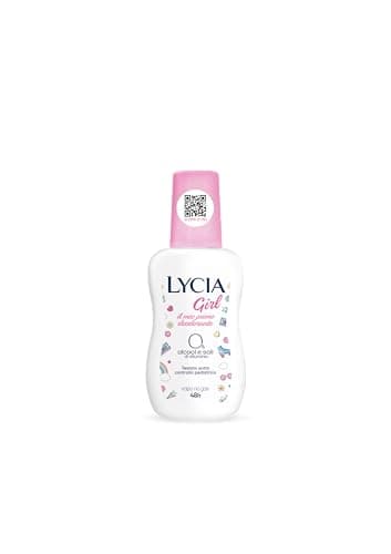 Lycia, Girl Deodorante Bambina Vapo No Gas, Formulato per le Prime Sudorazioni di Bambine e Ragazze, Efficacia fino a 48H, Senza Sali di Alluminio e Senza Alcool, per Pelli Delicate, 75 ml