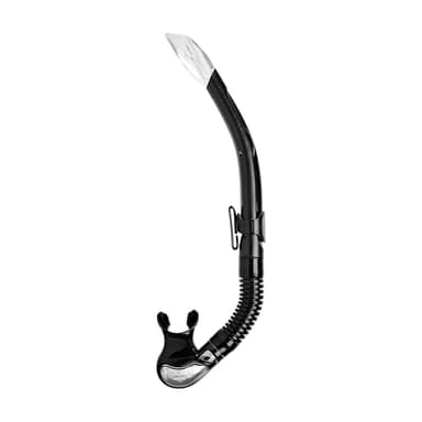 Mares bay – Snorkel Adulto con valvola di Scarico rapido, boccaglio in Silicone Morbido e Clip Scorrevole, Ideale per Snorkeling