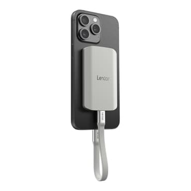 Lexar ES5 Portatile SSD 2TB, USB 3.2 Gen2x2 fino a 2000 MB/s in Lettura e Scrittura, IP65 Protezione,Magsafe Phone SSD,Supporto per Apple ProRes 4K (iPhone 15/16 Pro) e Galaxy S25 8K