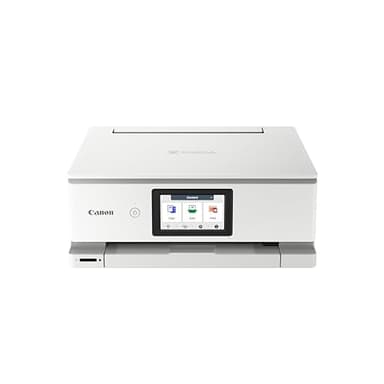 Canon PIXMA TS8751 stampante fotografica wireless multifunzione 3-1 Wireless con 6 inchiostri separati touchscreen 4,3 pollici, stampa fronte retro automatica, stampa senza uso PC, colore: bianca