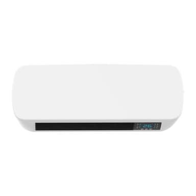 BRICOZONE Termoventilatore Ceramico Da Parete 2000W Con Telecomando Timer Programmabile Display LED Protezione IP22 Termostato Regolabile Riscaldamento Rapido Per Bagno Camera E Ufficio