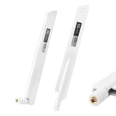 1 pcs Antenna 5G LTE con amplificazione del segnale ad alte prestazioni – 18DBI SMA/TS9 Omnidirezionale WLAN Home Outdoor per router, booster e monitor FPV Adattatore USB - Bianco Gainer