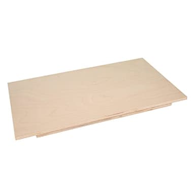 Lupia - Spianatoia in Legno di Betulla 60x80 cm, Ideale per Impastare e Stendere Pasta, Tagliere, Spessore 9mm, Realizzata in Italia