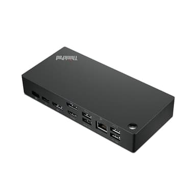 Lenovo ThinkPad Universal USB-C Dock - Docking Station con Ricarica Dinamica fino a 100W, 11+ Porte, Compatibilità Universale USB-C, Compatibile con Notebook Windows / macOS / Linux - Nero