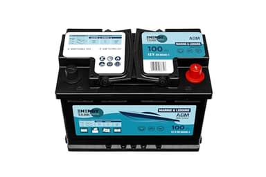 Energy Tank Batteria AGM Solare 12V 100Ah a Scarica Lenta – Sigillata, Senza Manutenzione – per Barca, Motore Elettrico Fuoribordo e Impianti Fotovoltaico