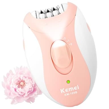 AOGOE Depilatore Donna, Epilatore Elettrico Donna con 32 Pinzette & Luce LED, IPX5 Impermeabile Ricaricabile Rasoio Donna, Testina per Rasoio Rimovibile, Pelle Liscia, 2 Velocità