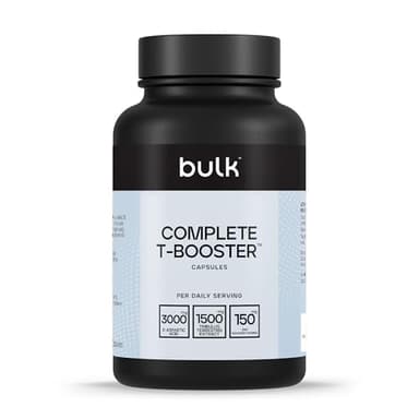 Bulk Stimolatore ormone maschile, Integratore di testosterone, acido D-aspartico, Tribulus Terrestris, zinco, 180 Capsule, 30 porzioni