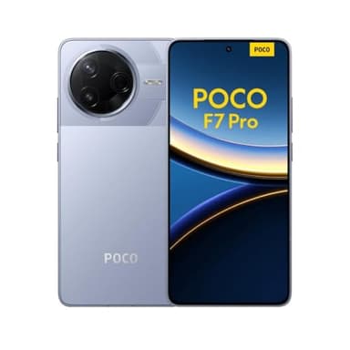 XIAOMI POCO F7 Pro 5G smartphone, 12+512GB, Blu, fotocamera principale da 50MP, batteria da 5110 mAh (tipi) con 45 W HyperCarge, IP64, funzionalità AI (senza caricabatterie incluso)