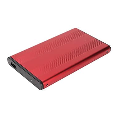 Disco Rigido Esterno, Custodia Esterna SSD HDD 2,5 Pollici da 5 Gbps 2 TB Custodia a Disco Rigido Anti -statico con Interfaccia USB3.0 Drive Rigido Portatile per (BLACK) (SILVER) (BLUE) (rosso)