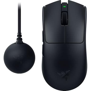 Razer Viper V4 Pro - Mouse da gaming wireless simmetrico per eSport - Ultraleggero 49 g - HyperSpeed Gen-2 polling a 8 KHz - Sensore Focus Pro 50K - Rotella di scorrimento ottica - PC/Mac | Nero