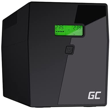 Green Cell Gruppo di continuità UPS Potenza 2000-3000VA (1200W) 230V Alimentatore protezione da sovratensioni line interactive AVR USB/RJ45 4X Schuko IEC Uscite con Display LCD