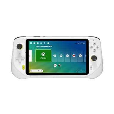Logitech G Cloud Gaming Handheld, Portable Gaming Console with Long Battery Life, 1080P 7-Inch Touchscreen, Lightweight Design, Xbox Cloud Gaming, NVIDIA GeForce NOW, Google Play - EU plug - White