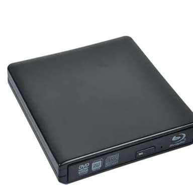 Masterizzatore Blu-Ray UHD 4K USB3.0 Unità DVD ottica esterna Registratore Lettore Blu-Ray 3D Scrittore Lettore Veloce e conveniente(Noir,4K playback)