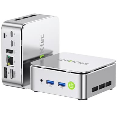GMKtec Mini PC Ryzen 5 3500U (Superiore a 4300U/N150/N95), 16 GB RAM 512 GB M.2 SSD, Mini Computer Desktop con LAN 2,5G, Triplo Display 4K (HDMI/DP/Type C), PC Mini per Ufficio, Gaming e Casa