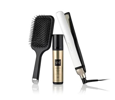 ghd Platinum+ Set - Piastra intelligente e professionale con ghd Bodyguard e spazzola The all Rounder