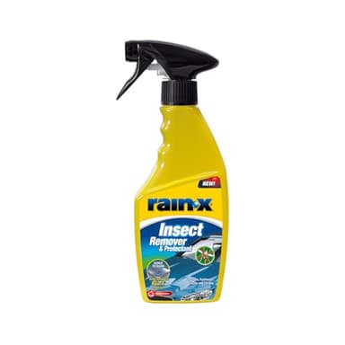Rain-X Rimuovi Moscerini Auto – Elimina Macchie e Tracce di Insetti e Escrementi di Uccelli per Vetro, Vernice, Plastica e Cromatura – Con Tecnologia di Repellenza alla Pioggia– 500 ml