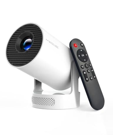 2025 Aggiornato Magcubic HY300pro+ Mini Proiettore, Proiettore 4K Portatile con WiFi 6 e Bluetooth 5.4, Ruotabile 180°, Videoproiettore da soffitto hd, vocale Remoto, Altoparlante Soundbass 5W