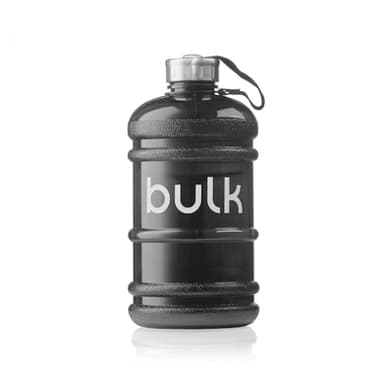 Bulk - Borraccia da 2,2 litri, colore: nero canna di fucile