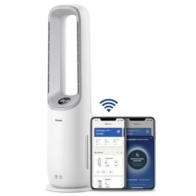 Philips Air Performer 2-in-1: Purificatore e Ventilatore - Fino a 70 m². Filtro HEPA. Rimuove odori e il 99,97% delle particelle inquinanti. Display, App e Alexa (AMF765/10)