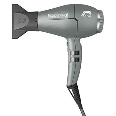 Parlux Digitalyon. Asciugacapelli Professionale Digitale con Ioni negativi. Molto Leggero e Potente. Made in Italy (Grigio Glitter)