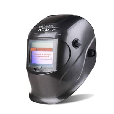 AMC Maschera per saldature autoscurante casco di saldatura oscurante regolabile