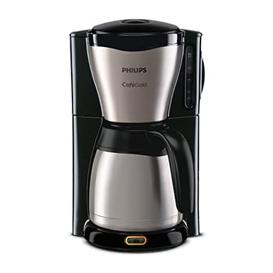 Philips Macchina da Caffè Americano - Caraffa Termica da 1.2 L, 15 Tazze, in Acciaio Inox, Argento/Nero (HD7546/20)