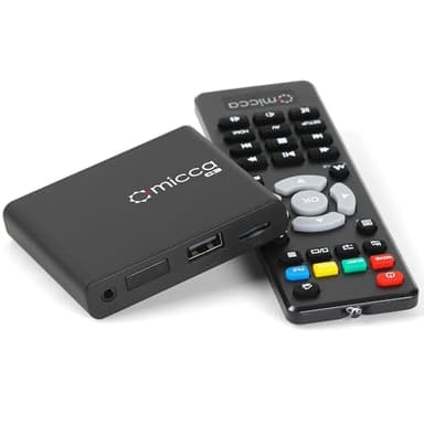 Micca G3 2K Quad-HD Digital Media Player per unità USB e schede MicroSD, Digital Signage, H.265/HEVC H.264/AVC MP4 MKV Videos MP3 Music JPG Photos,