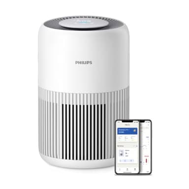 Philips Purificatore d'aria Serie 900, filtro HEPA NanoProtect + carbone attivo, CADR 250m³/h per allergici 65m², silenzioso, intelligente ed efficiente dal punto di vista energetico (AC0950/10)