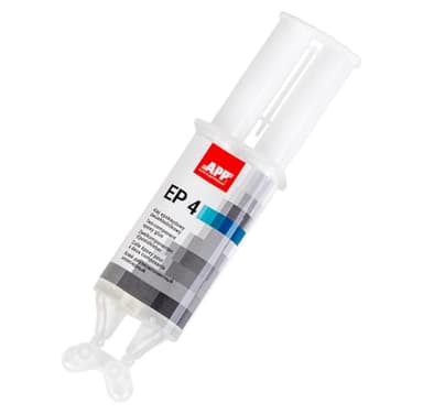 APP EP 4 - Colla epossidica bicomponente | Resina epossidica trasparente con indurente | Adesivo universale resistente per uso interno ed esterno | 25 ml