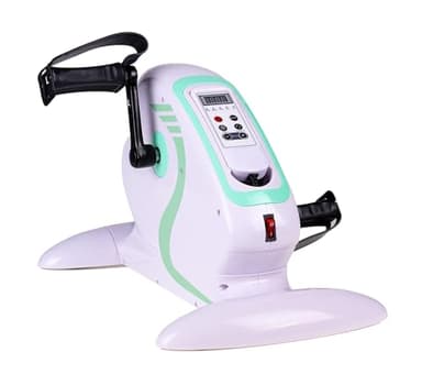 MedPlus PEDALIERA ELETTRICA PER TERAPIA RIABILITAZIONE / MINI CYCLETTE GINNASTICA ATTIVA-PASSIVA ASSISTITA PER BRACCIA E GAMBE CON COMPUTER DI BORDO