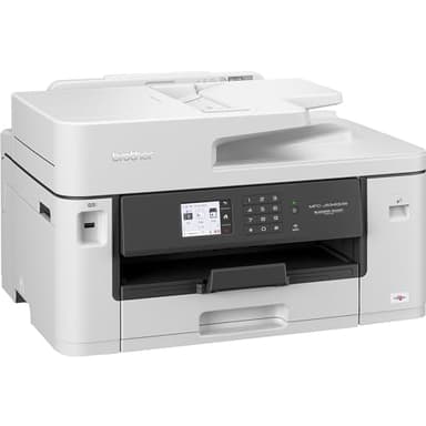 Brother MFCJ5340DWE Multifunzione Inkjet con Stampa A4 e A3 | Ecopro| Cassetto da 250 e ADF 50 fogli | Touchscreen 6.8 Cm | USB, LAN, WiFi |Colore Bianco | Cartucce incluse da 550 pag