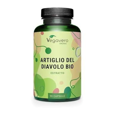 Artiglio del Diavolo Bio 1665 mg | con 2,7% di Arpagoside | Estratto 3:1 | Per Dolori Articolari e Problemi Gastrointestinali | Qualità Biologica dal Sudafrica | Senza Additivi | Vegan | Vegavero®