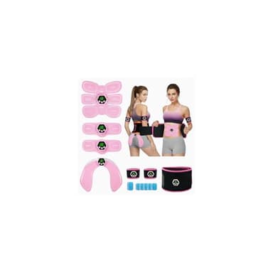 iWarmbase Elettrostimolatore Muscolare - EMS Elettrostimolatore Addominali,6 modalità e 19 intensità, Stimolatore Muscolare Glutei/Addome/Braccia/Gambe