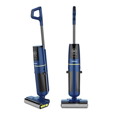 Vakume Lavapavimenti Senza Filo 3-in-1 VK9000 - Lavasciuga pavimenti - Autonomia 45 Min - Doppio Serbato d'Acqua 580ml/520ml - Filtro Triplo, Autopulizia, Display LCD e Assistente Vocale