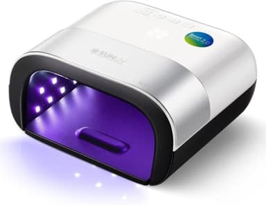 SUNUV Lampada UV LED per Unghie Professionale, Asciugatrice LED/UV Gel Macchina per Polimerizzare lo Smalto, con Sensore Automatico e LCD Display in Casa e Soggiorno