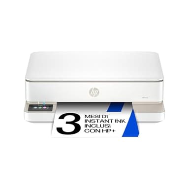 HP Envy 6120e 714L8B, Stampante Multifunzione a Getto d'Inchiostro A4 a Colori, Stampa Fronte e Retro Automatica, Fino a 10 ppm, Wi-Fi, Smart, 3 Mesi di Inchiostro Instant Ink Inclusi, Bianca