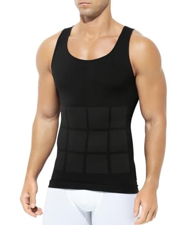 Casey Kevin Canotta Contenitiva Uomo Compressione Snellente Intima Uomo Elasticizzato Fitness Canottiera Dimagrante Pancia Canotta Shapewear