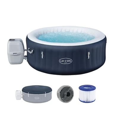 Bestway 6001C Idromassaggio a risparmio energetico Lay-Z-Spa Miami AirJet, 2-4 persone, blu
