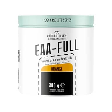 anderson Aminoacidi Essenziali – Arancia 3/8 bcaa ramificati + vitamina B6 – 300g, in polvere 0 zuccheri aggiunti, senza glutine, absolute series EAA-FULL – made in italy