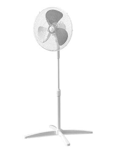 COMFEE' CFS40PW00A2 40W Ventilatore a Piantana, 3 Velocità Regolabili, Oscillazione 90°, Altezza Regolabile, Flusso d'Aria Potente e Funzionamento Silenzioso, Ideale per Casa e Ufficio, Bianco