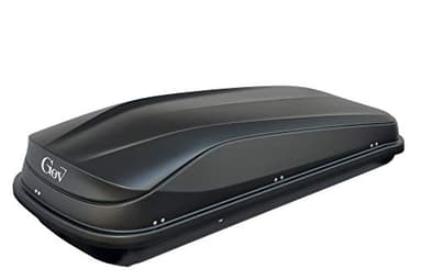 GEV Box Tetto Auto Portabagagli Easyblack, Nero Opaco Elegant– Baule da Tetto Aerodinamico per Auto, Montaggio Facile, Resistente e Sicuro per Viaggi e Vacanze (430 litri)