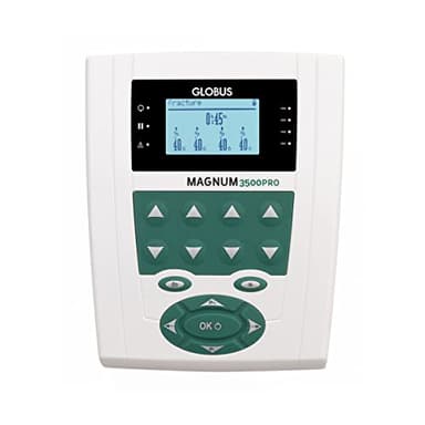 GLOBUS | Magnum 3500 PRO, Magnetoterapia Professionale 4 canali - 70 Programmi 800 Gauss Totali, per La Cura di Patologie Osteoarticolari, Fratture, Infiammazioni, Recupero Post Interventi Ortopedici