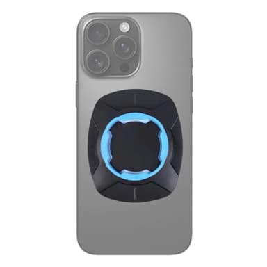 Lumi Zenva Adattatore Universale Supporto Rapido per Smartphone Moto Bicicletta Auto e Accessori Resistente e Sicuro per Auto (Blu)