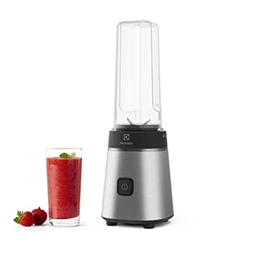 Electrolux Create 3 E3SB1-4ST Frullatore Sportivo 3 in 1 con Bottiglia Take Away BPA Free, Mixer Compatto e Potente in Acciaio Inox per Smoothie, Frullati e Bevande Energetiche