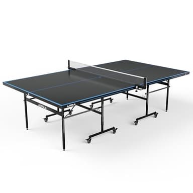 JOOLA Tavolo da ping pong professionale per esterni, J100A, in alluminio, resistente alle intemperie, pieghevole, 274 x 152,5 x 76 cm, colore: antracite/blu