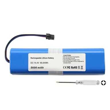 K KYUER Aspirapolvere Batteria per Laresar L6 Pro VIOMI S9 Ultenic T10 Robotic Vacuum Cleaner with Tools 5600mAh 14.4V