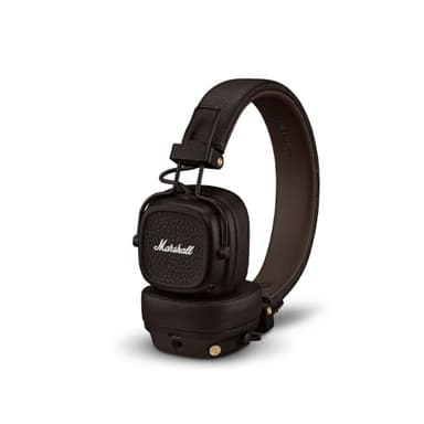 Marshall Major V Cuffie Wireless Bluetooth, 100 ore di riproduzione - Marrone