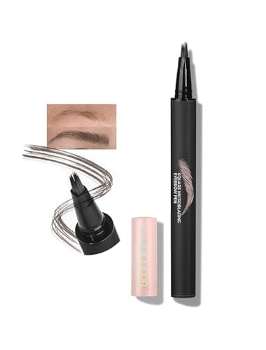 Anglicolor Matita Sopracciglia Microblading Facile Da Usare,Matita Sopracciglia Effetto Ultra Naturale,Contorno E Riempimento,Durata Lunga,No Transfer Siccità Rapida (#01CARAMEL BLOND)